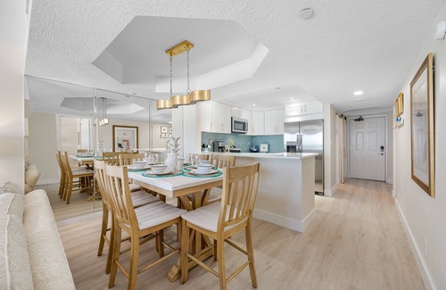 Sand Key Condo | CBC 1-7C- Beautiful Gulf Front Condo with Pool, Hot Tub, Sauna, Tennis, and Gym!