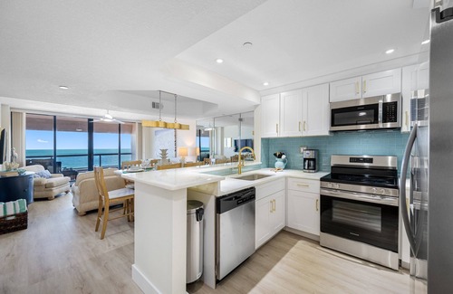Sand Key Condo | CBC 1-7C- Beautiful Gulf Front Condo with Pool, Hot Tub, Sauna, Tennis, and Gym!