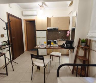 Larissa Apartment | Central Petite Hideaway with Balcony- Near Station