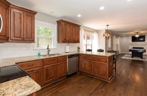 Apex House | Centrally located by Cary & Holly Springs with a private serene wooded backyard!