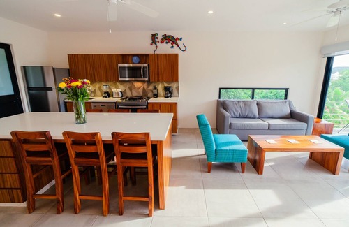 P Chahue Condo | Centrally located with private rooftop terrace with views, BBQ and shared pool.