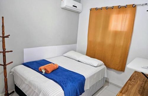 Campo Grande Apartment | Centro de convenções 1km, AC, Chuv Elet, 2 Qt, varanda