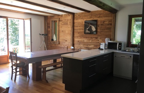 Albiez-le-Jeune Ski Chalet | Chalet 12 people - Savoie - 160m2 - Beautiful balcony with Aiguilles d'Arves view