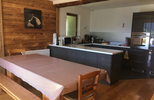 Albiez-le-Jeune Ski Chalet | Chalet 12 people - Savoie - 160m2 - Beautiful balcony with Aiguilles d'Arves view