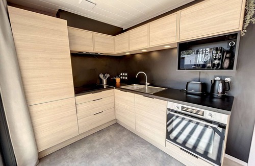 Jullouville Ski Chalet | Chalet - 4 Guests - Heated Pool - Terrace - Near Beach & Shops