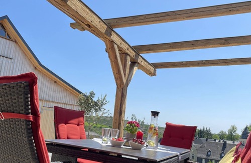 Feilitzsch Condo | Chalet apartment "Giebeltraum", 115 sqm & wellness/fitness/sauna - Bergrödelhof