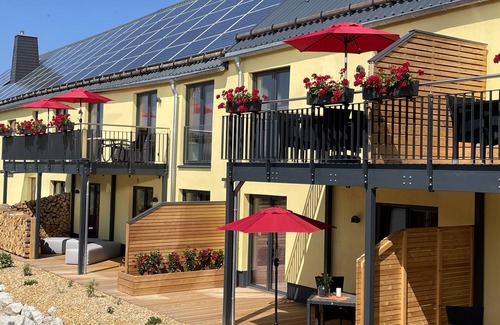 Feilitzsch Condo | Chalet apartment "Sonnenidyll", 51 sqm & wellness/fitness/sauna - Bergrödelhof