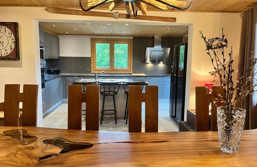 Demi-Quartier Ski Chalet | Chalet at the foot of the Megève ski slopes, Sauna/table soccer near Combloux