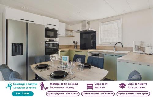 Saint-Gilles-Croix-de-Vie Ski Chalet | Chalet avec piscine pour 4 adultes-2 enfants