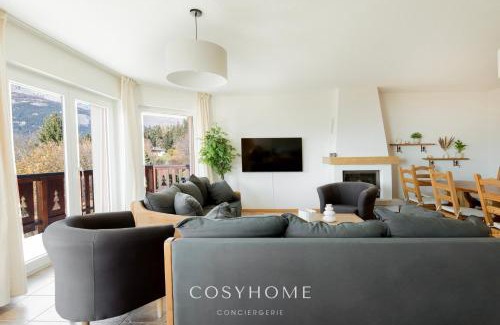 Lens Ski Chalet | Chalet des Alpes - Sunset View - Crans-Montana By CosyHome