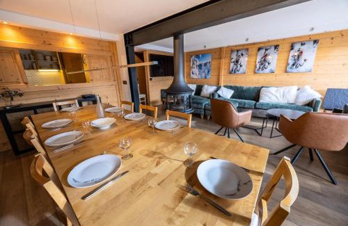 Arc-1600 Ski Chalet | Chalet Deux Tetes - Magnifique chalet équipé pour 14 personnes situé dans le quartier des 2 têtes vue inoubliable proche des pistes MAE-0351