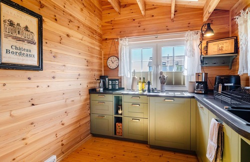 Sauldorf House | Chalet 'Finia' with Private Terrace, Private Garden and Wi-Fi
