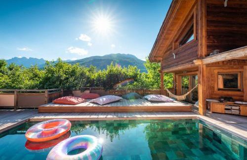 Briancon Ski Chalet | Chalet FLOCON Serre Chevalier cinéma sauna jaccuzi, piscine été