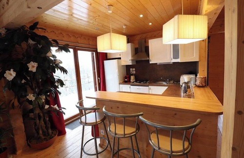 Saint-Jacques-des-Blats Ski Chalet | Chalet mountain view