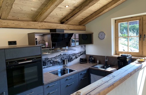 Sankt Valentin Apartment | Chalet/holiday house "Hyggei" -110sqm, 3 bedrooms, 1 living room, open fireplace, balcony, 2 bathrooms, 2 toilets, max. 6 persons