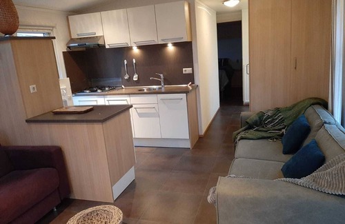 Oostkapelle Ski Chalet | Chalet in a family campground