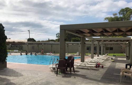 Batroun Ski Chalet | Chalet In Batrouna Parc-gazon-pool-new Resort