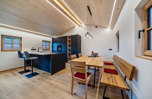 San Martino in Passiria Apartment | Chalet "Lanthalerhof" with Mountain View, Balcony & Wi-Fi