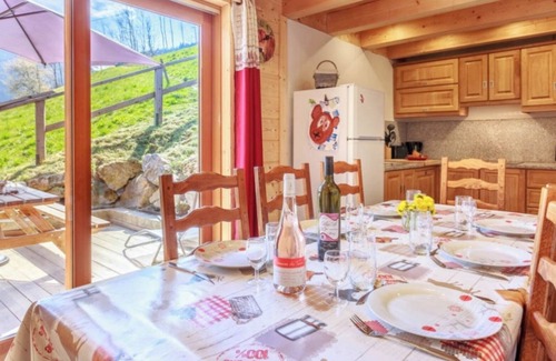 Beaufort Ski Chalet | Chalet 'Les Tarines 2' with Mountain View, Private Terrace and Wi-Fi