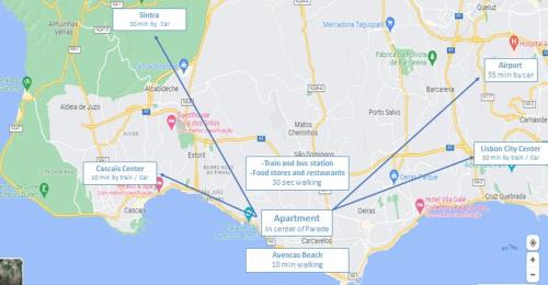 Parede Apartment | Chalet Marias - Parede beach apartments