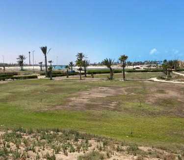 Marina El Alamein Ski Chalet | Chalet Marina Al Alamein one bedroom -first row circle lake view -North Coast شاليه غرفة وريسبشن أول صف على البحيرة المستديرة - مارينا العلمين