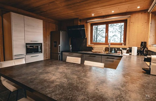 Cordon Ski Chalet | Chalet Mont Blanc - Départ ski - Vue exceptionnell