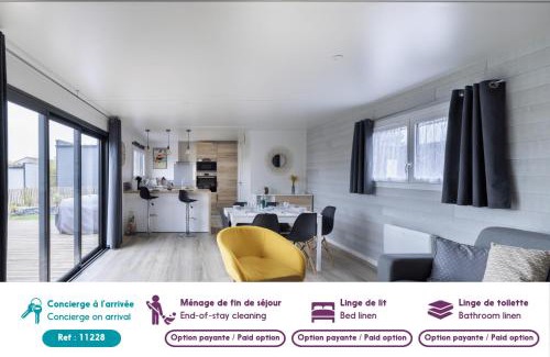Bretignolles-sur-Mer Ski Chalet | Chalet neuf pour 8 dans une résidence avec piscine
