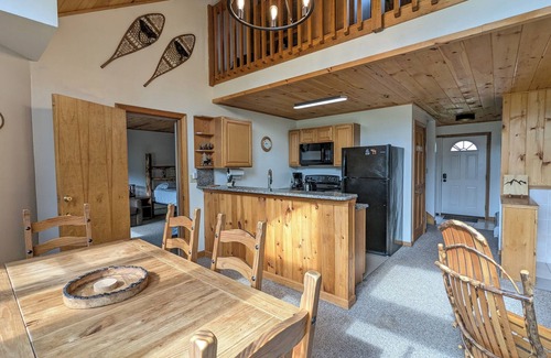 Woodstock Condo | Chalet-styled condo in the heart of the White Mountains; pool/hottub/golfing