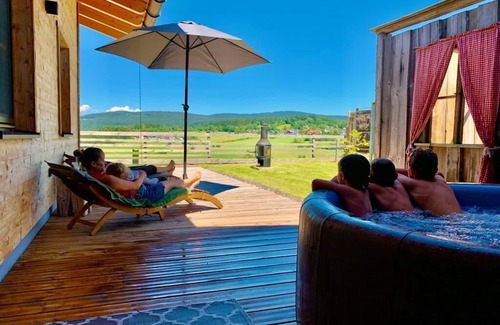 Freyung Apartment | Chalets mit Alm-sauna Benutzung und Außen-whirlpool