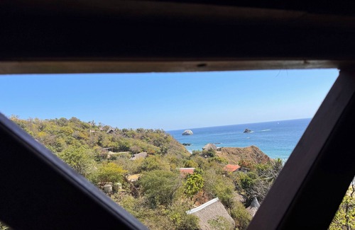 San Agustinillo Apartment | Charming 1-bedroom apartment garden and ocean view San Agustinillo with AC