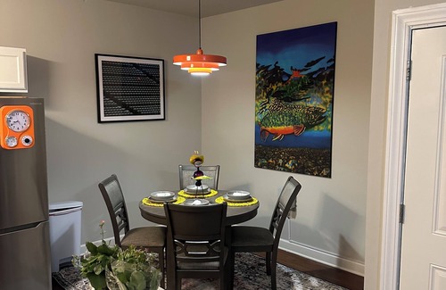 Oxford Condo | Charming 2/2 condo. Fresh, new, cozy, & eclectic. Walk 2 campus. Happy place.