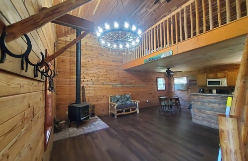 Ironton Cabin | Charming 2 bedroom cabin on a beautiful private lake.