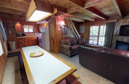 Gaines House | Charming 3-bedroom home on Pinecreek in Gaines with AC, hot tub, fire ring, WiFi