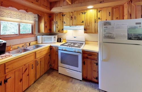 Gaines House | Charming 3-bedroom home on Pinecreek in Gaines with AC, hot tub, fire ring, WiFi