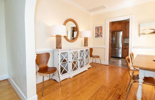Northeast Virginia Beach Cottage | Charming 3 BR North End Beach Cottage One Block to the Beach - Private Parking + Private Backyard