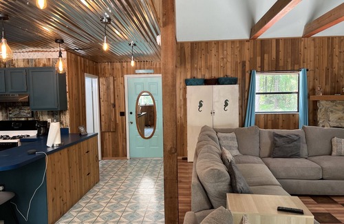 Branford Cabin | "Charming Barnominium on 2 Wooded Acres in Three Rivers Estates". Sleeps 6.