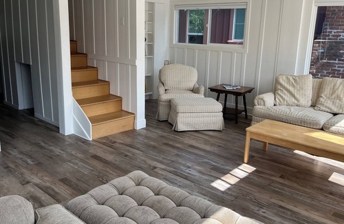 Seabright House | Charming beach getaway steps from the beach with ocean views