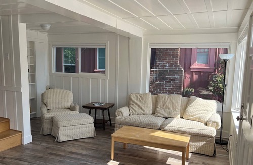 Seabright House | Charming beach getaway steps from the beach with ocean views
