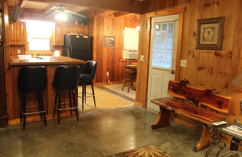 Sunset Cabin | Charming Cabin in the Eastatoee Valley, and a deck on the river.
