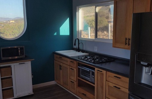 Cabo Punta Banda Cottage | Charming casita on Lucky Tree Ranch horse ranch with 360° Views Ocean Mountains
