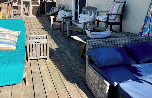 Aptos House | Charming Cottage, Gorgeous Ocean Views with Large Foliage Fenced Backyard