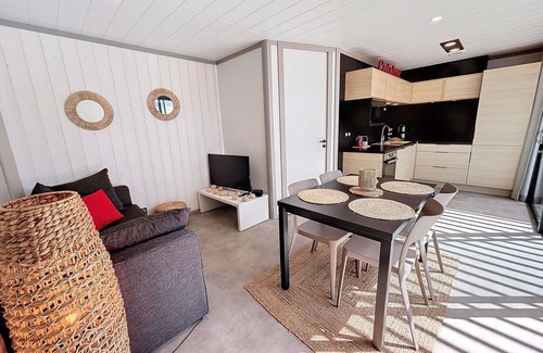 Jullouville Ski Chalet | Charming Cottage near Beach in Jullouville - Heated Pool, Terrace, and Private Parking