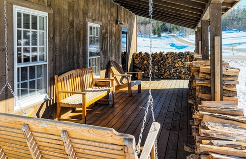 Stowe Hollow House | Charming farmhouse with mountain views, a fireplace, and deck - dog-friendly