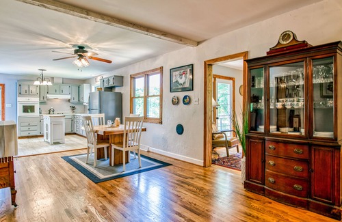 Alexander House | Charming home with fireplace, central AC, washer/dryer, & fast WiFi