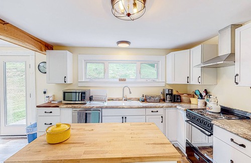 Weaverville House | Charming homes with a fireplace, grill, deck, & washer/dryer - near Asheville