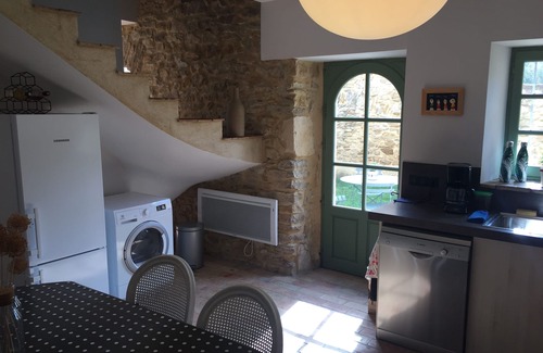 Barjac House | Charming house in a village 15 km from Uzès, heated pool, dominant view