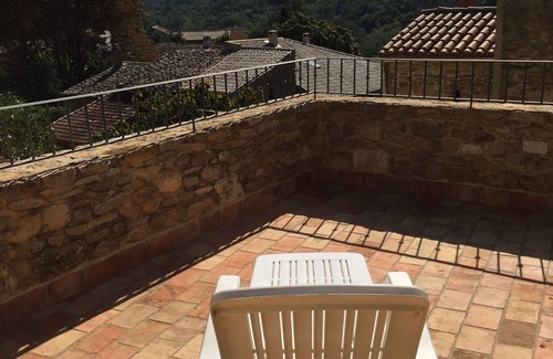 Barjac House | Charming house in a village 15 km from Uzès, heated pool, dominant view