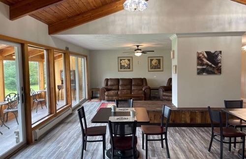 Wellsboro Cabin | Charming King Suite w/Shared Game Room + Firepit