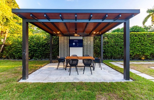 Biscayne Park Villa | Charming Luxe Two-Level Villa, Cabana w/TV+BBQ