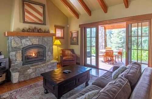Tamarack Resort Cottage | Charming Pet Friendly Cottage With Poma Lift Access | Private Hot Tub | Stunning Wood Interior